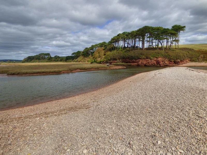 The Back of The Beach at Budleigh Salterton